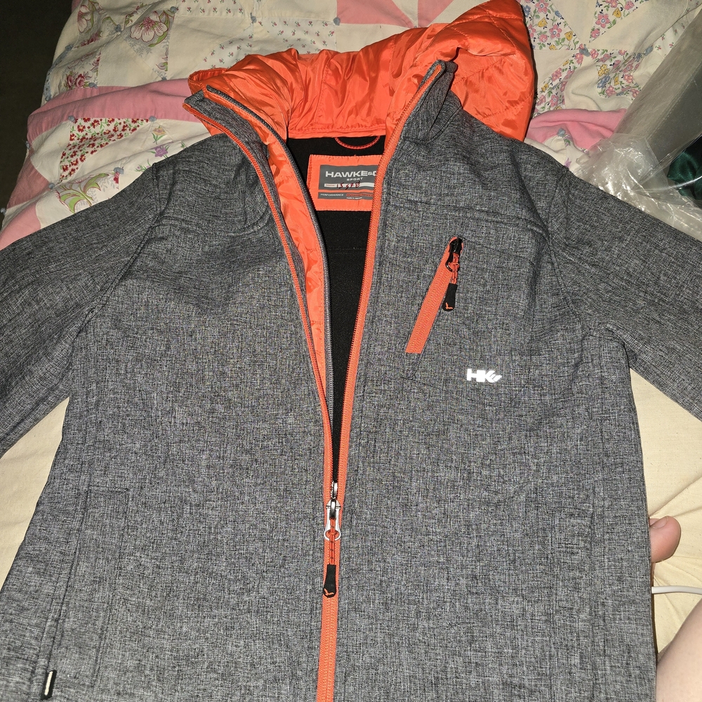 Hawke & Co Kids Gray and Orange Jacket